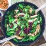 Spinach, chicken & pomegranate salad